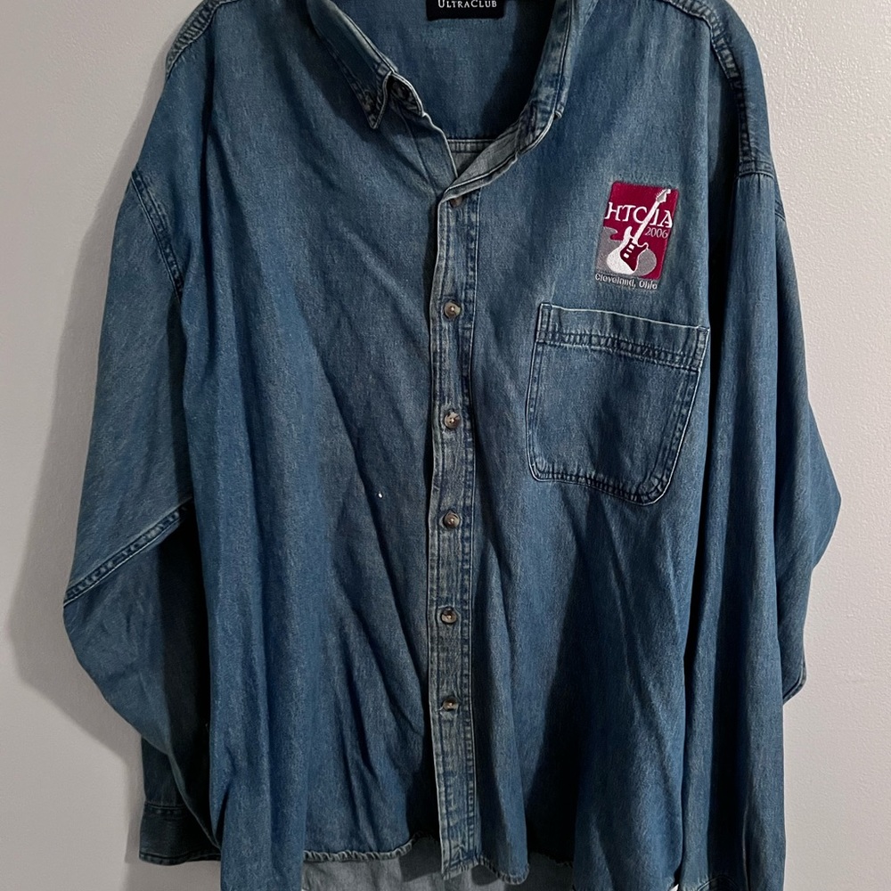 Men’s denim long sleeve shirt